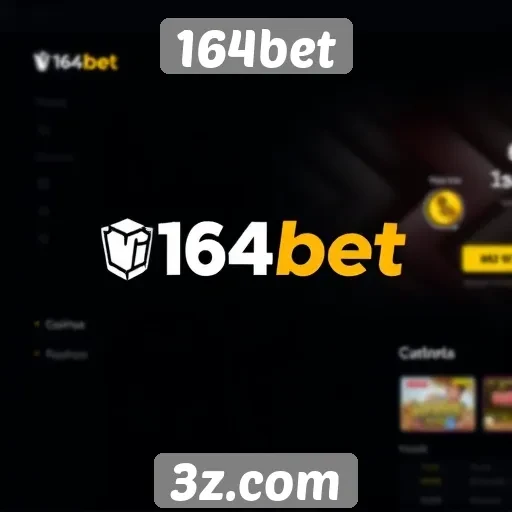 Análise da interface do site de jogos 164bet